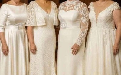 Four dresses, one timeless bride: which wedding dress is best for a woman over 60?