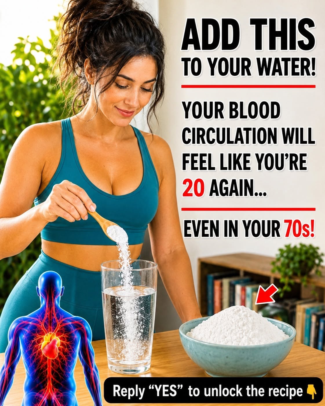 Seniors: Don’t just drink plain water, add this mineral for perfect blood circulation. To continue receiving my recipes, just say something… Thank