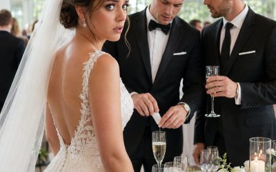 At my wedding, I saw my brother secretly slip something into my glass. I didn’t scream or lose my temper. I just quietly switched our glasses. Then he raised his toast, smirked, and said, “Congratulations, sis. My surprise is on its way.” I smiled as he sipped. Thirty minutes later, everyone saw the truth.