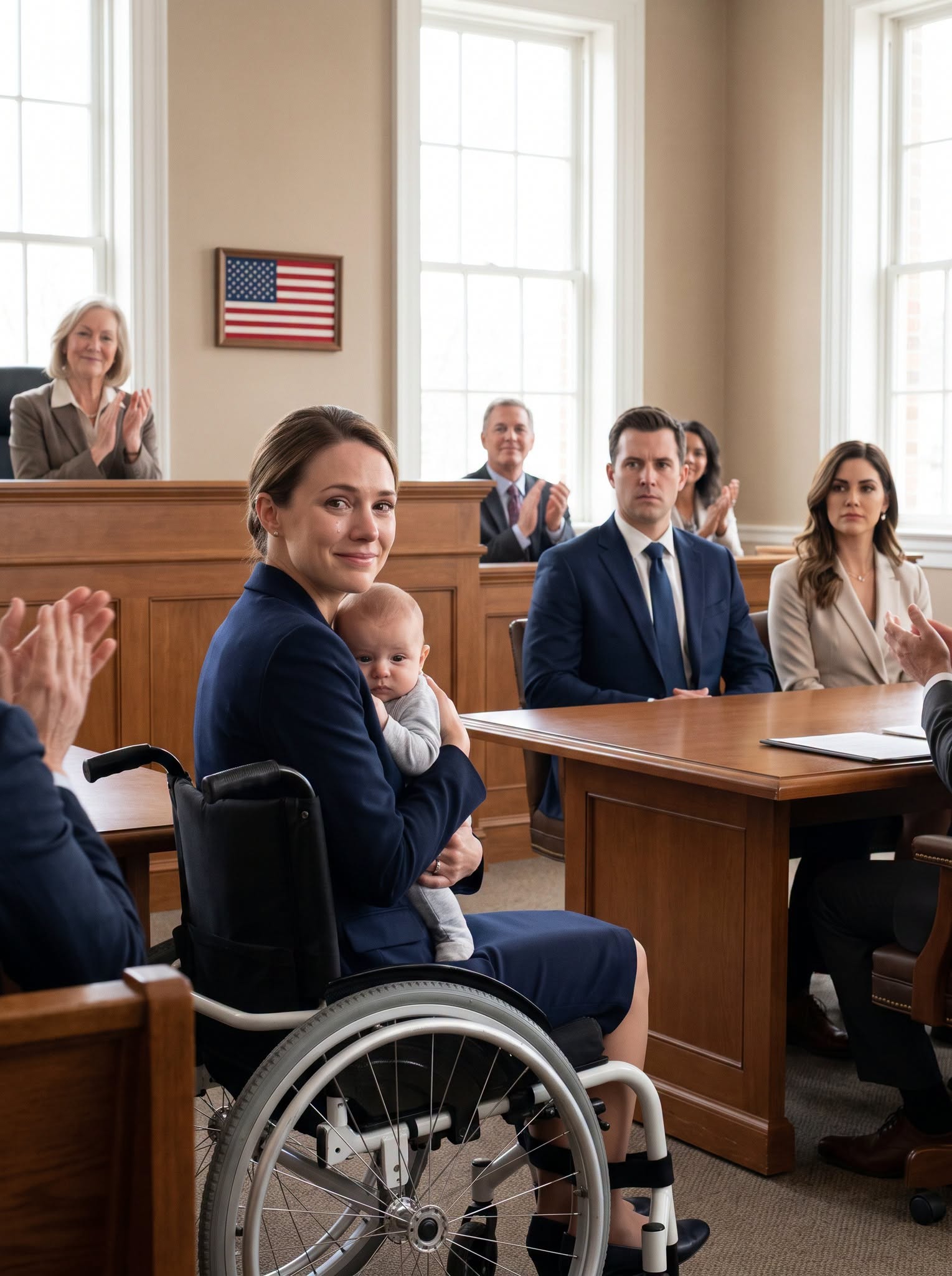 “No, that’s not possible,” my ex-husband whispered in the Raleigh courtroom after two days of calling me an unstable wounded veteran unfit to raise our son. His new wife sat behind him with that polished little smile, and his attorney looked like he had already won. Then Judge Watkins opened my sealed military file, read one sentence, and the color left Daniel’s face before anyone else understood why.