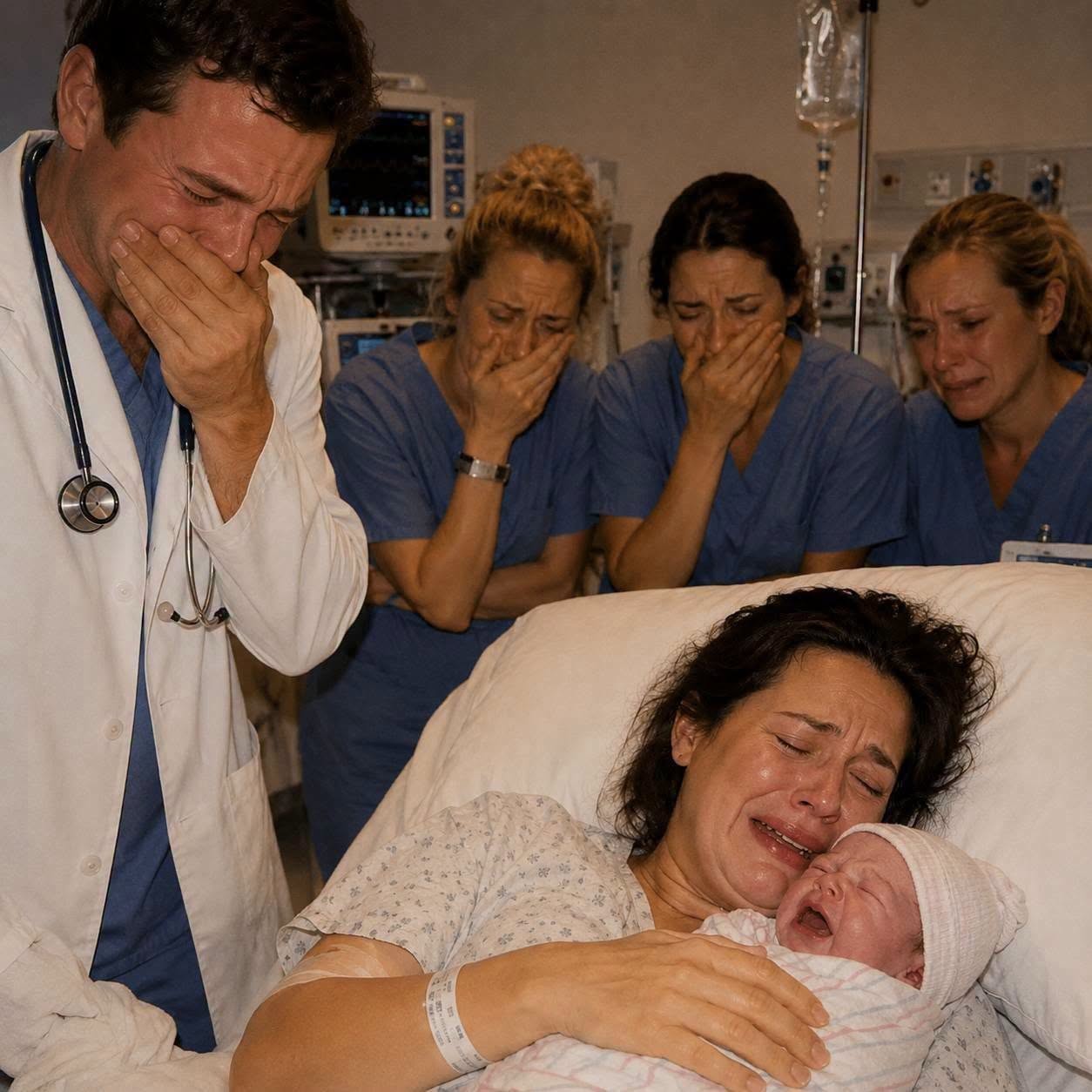 The doctor was speechless when he saw the newborn baby of a mother who had come to the hospital alone to give birth.